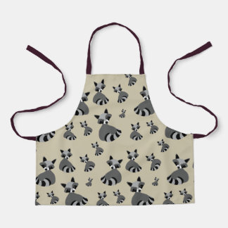 Tablier Raccoon Motif de la faune