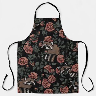 Tablier Raccoons Rose vintage Dusty