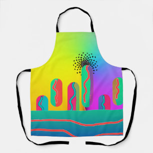 Tablier Rainbow Geo Bold Medium