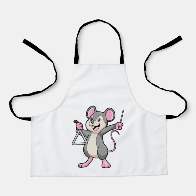 Tablier Rat à Musique avec Triangel (Recto)