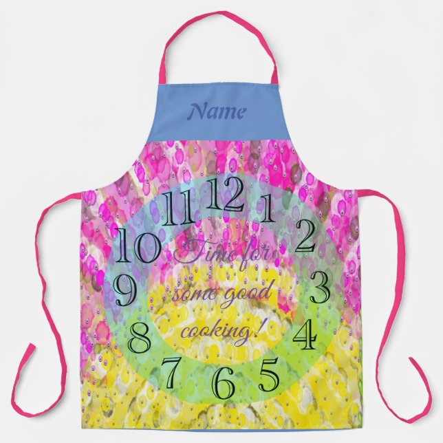 Tablier Ray Of Sunshine en Jaune et Fuchsia Apron (Recto)