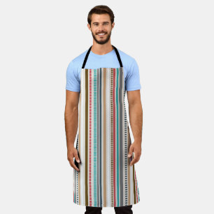 Tablier rayé pastel pour hommes