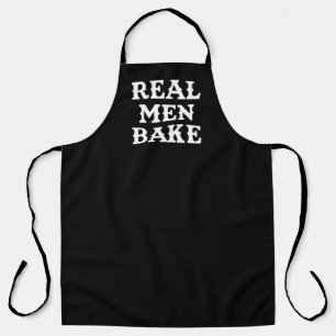 Tablier Real Men Bake drôle de chef masculin