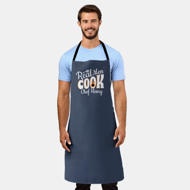 Tablier Real Men Cook (Porté)