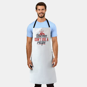 Tablier Recette de BBQ drôle pour les vrais hommes
