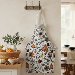 Tablier Récolte d'automne et cornes Thanksgiving Light Gre