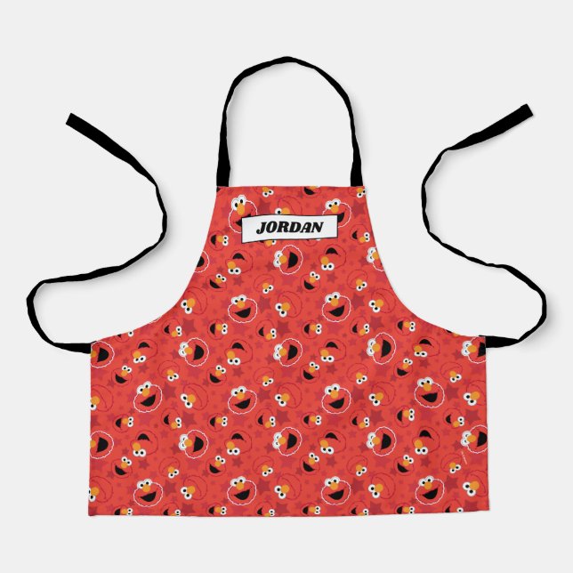 Tablier Red Elmo face au Motif (Recto)
