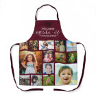 Red Heart Best Baker Chef Grandma Photo Collage