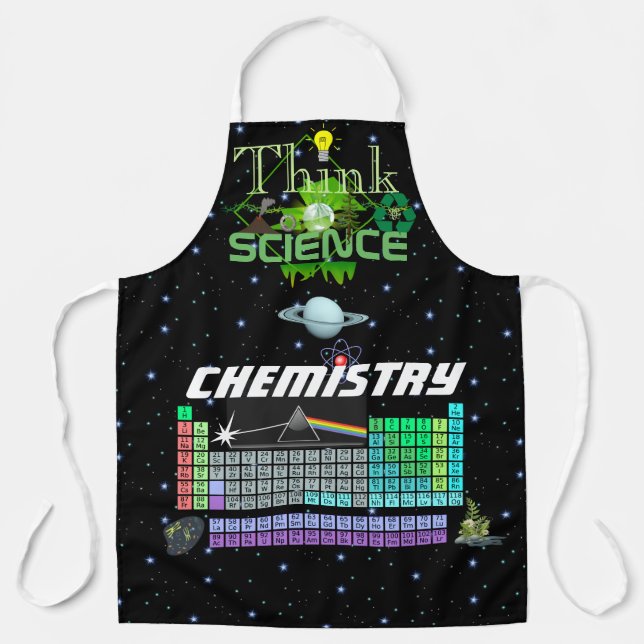 Tablier Réfléchir à la chimie scientifique (Recto)