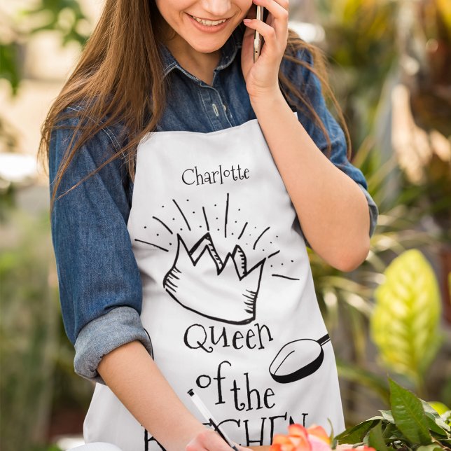Tablier Reine Amusante De La Cuisine Personnalisée (Créateur téléchargé)