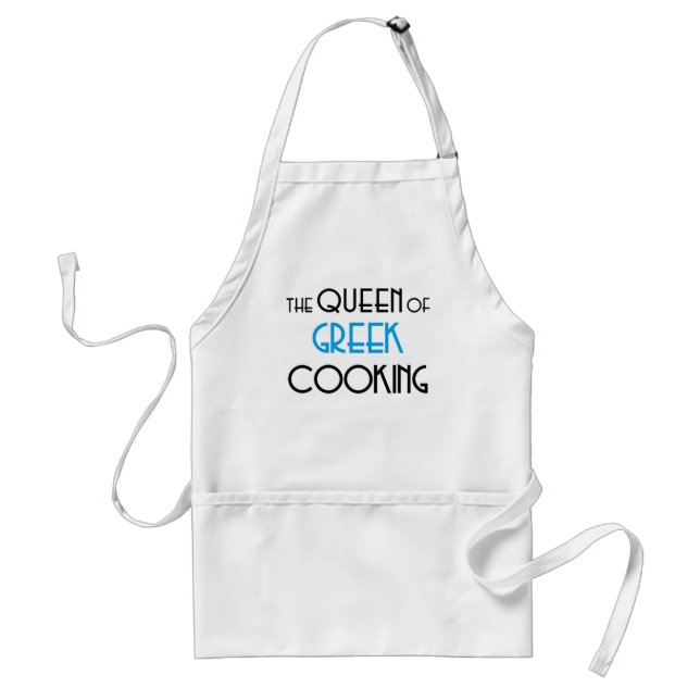Tablier reine de cuisine grecque (Devant)