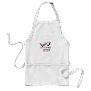 Tablier Reine de la cuisine chef cuisine ajouter nom couro