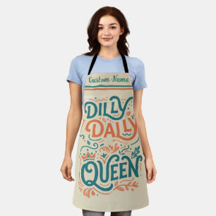 Tablier Reine Dilly Dally Cadeau de cuisine drôl