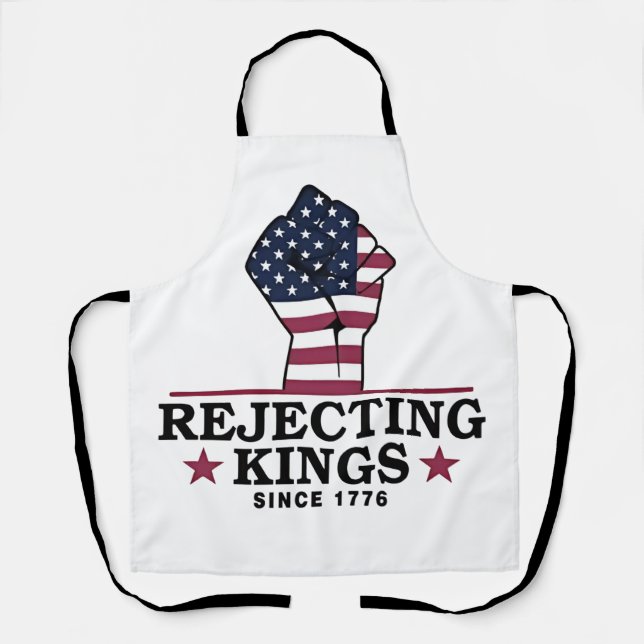 Tablier Rejeter les rois depuis 1776 4 juillet anti-Trump (Recto)