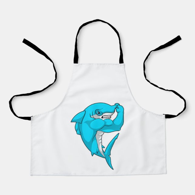 Tablier requin-marteau en tant que culturiste au Bodybuild (Recto)