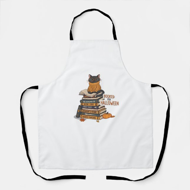 Tablier Réservé Pour Halloween Amoureux des chats Classic  (Recto)