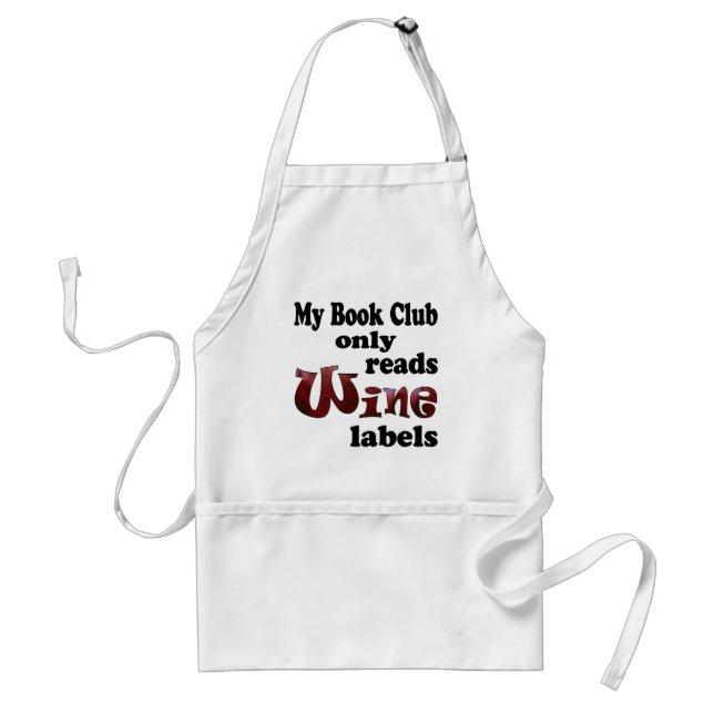 Tablier Réserver Club Vin Étiquettes (Devant)