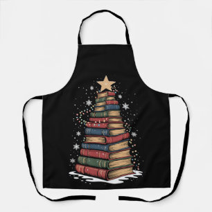 Tablier Réserver Noël Arbre enseignant Bibliothécaire Noël