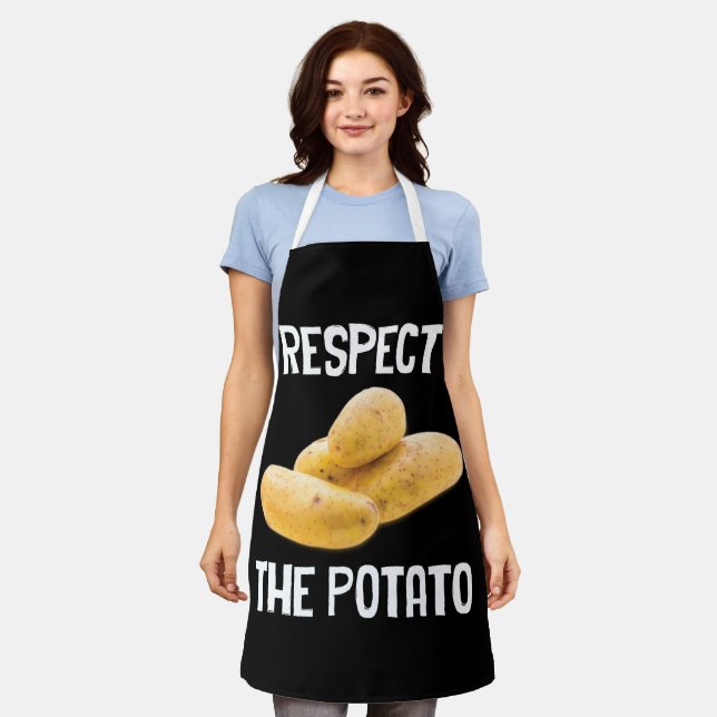 Tablier Respectez La Pomme De Terre À La Racine Légumes (Porté)