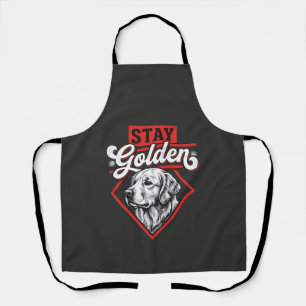 Tablier Restez Golden Retriever doré Chien