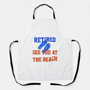 Tablier Retraité - À vous revoir à la plage