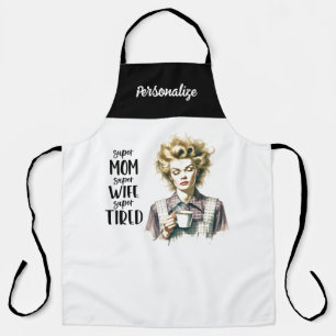 Tablier Retro 1950 Fatigué femme au foyer Drôle Citation s