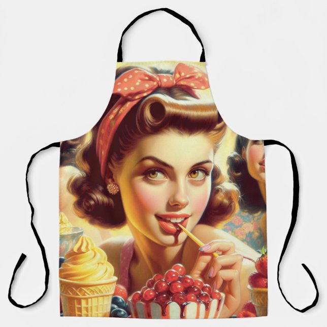 Tablier Retro Candy Girls (Recto)