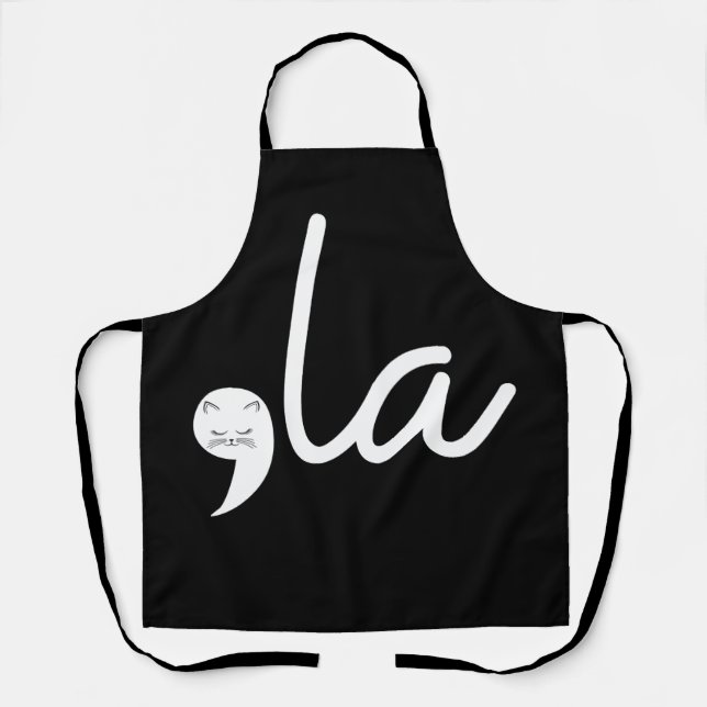 Tablier Retro Cat Comma La Kamala Harris Pour Président 24 (Recto)