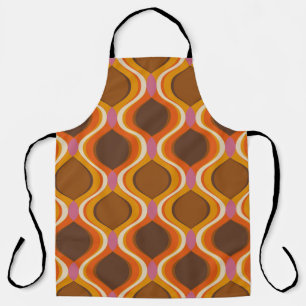 Tablier Retro courbe sans couture motif. wallp style les a