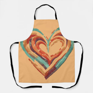 Tablier Rétro en forme de coeur