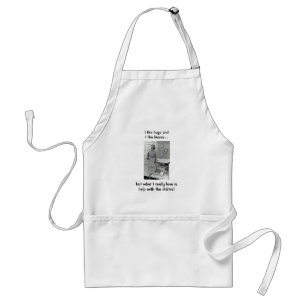 Tablier Rétro épouse - aide avec les plats,