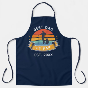 Tablier Retro Meilleur papa par Par Golfing Anniversaire S