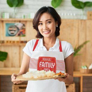 Tablier Retro Sign Family Diner