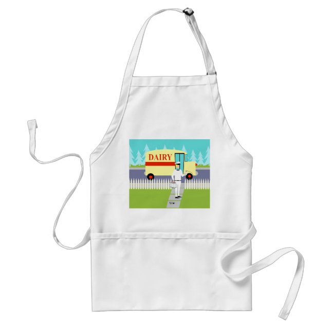 Tablier Retro Small Town Milkman (Devant)