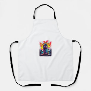 Tablier Retro Sunset Lhasa Apso Dog