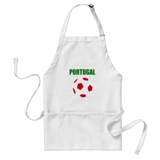 Tablier Rétro T-shirt du football du Portugal (Devant)