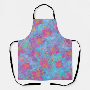 Tablier Rêve rose et turquoise