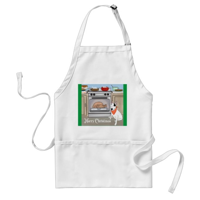 Tablier Rex La TV Terrier Christmas Apron (Devant)