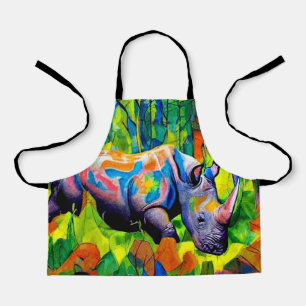 Tablier Rhino reflétant le feuillage