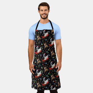 Tablier Rick et Morty   Christmas Reindeer Sleigh Motif