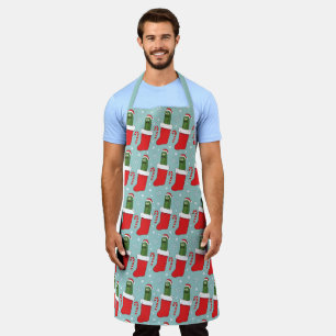Tablier Rick et Morty   Motif de Noël Pickle Rick