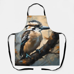 Tablier Rires de charme : Kookaburra dans peinture à huile