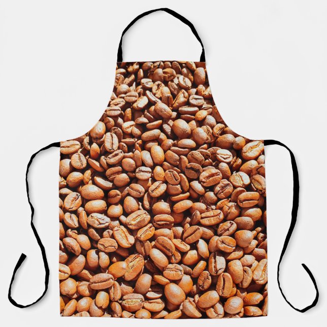 Tablier roasted aromatic coffee beans in sunlight, coffee  (Recto)