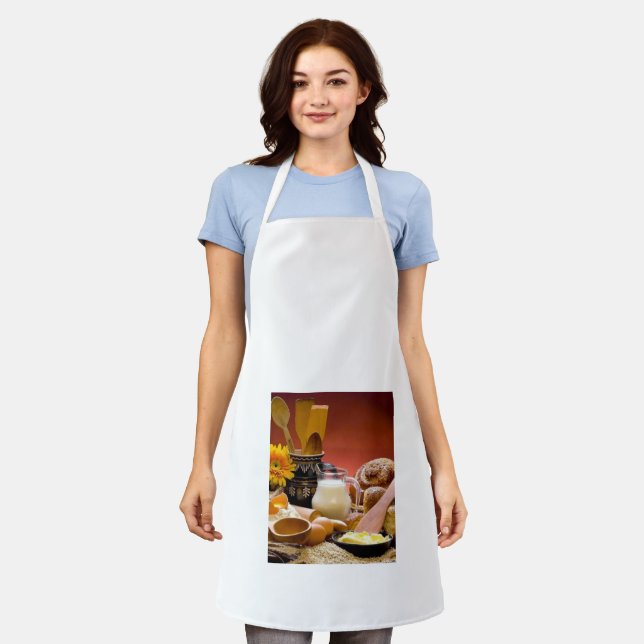 Tablier robe de cuisine (Porté)