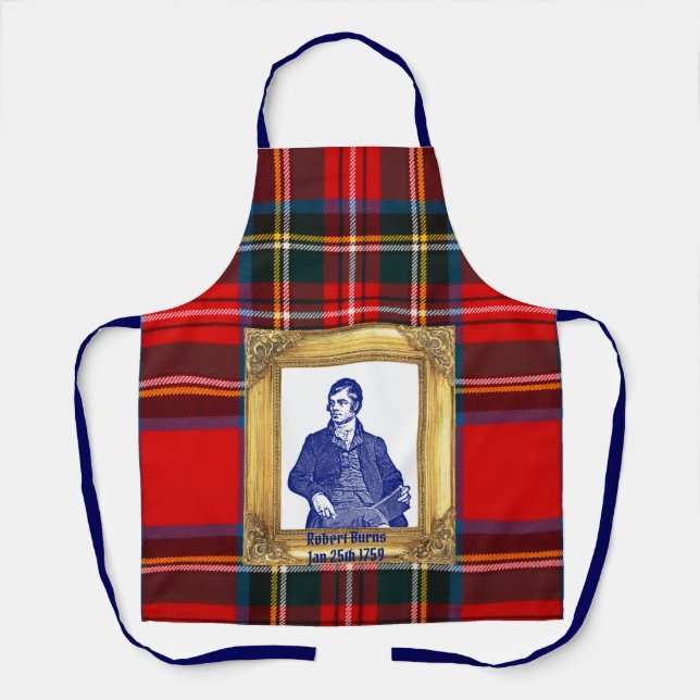 Tablier Robert Burns Supper Royal Stewart Plaid Jan 25 (Recto)