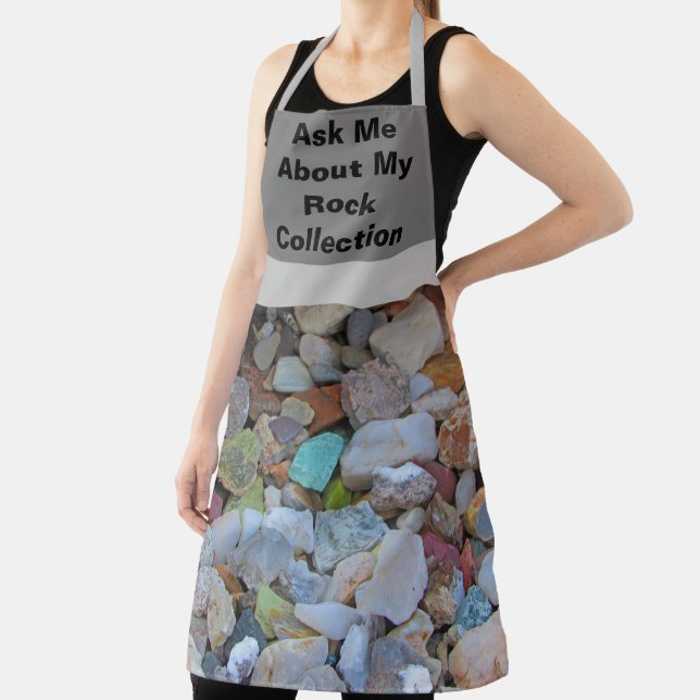 Tablier Rock Collection Nature Rockhound Pierres colorées (Insitu)