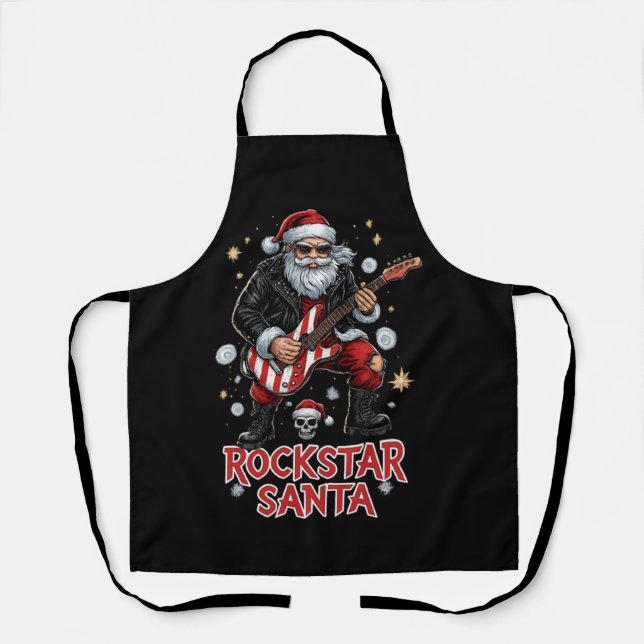 Tablier Rockstar Santa Apron (Recto)