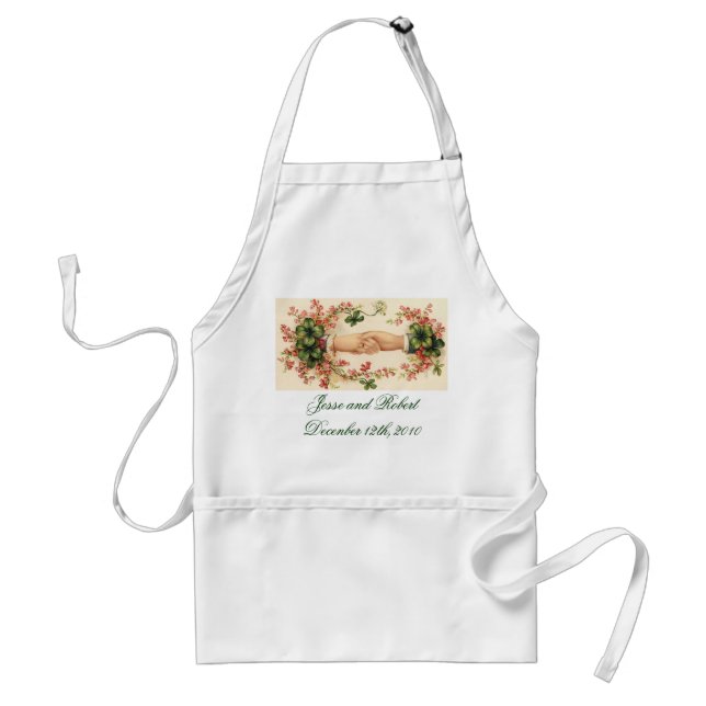 Tablier romantique de portion de mariage (Devant)