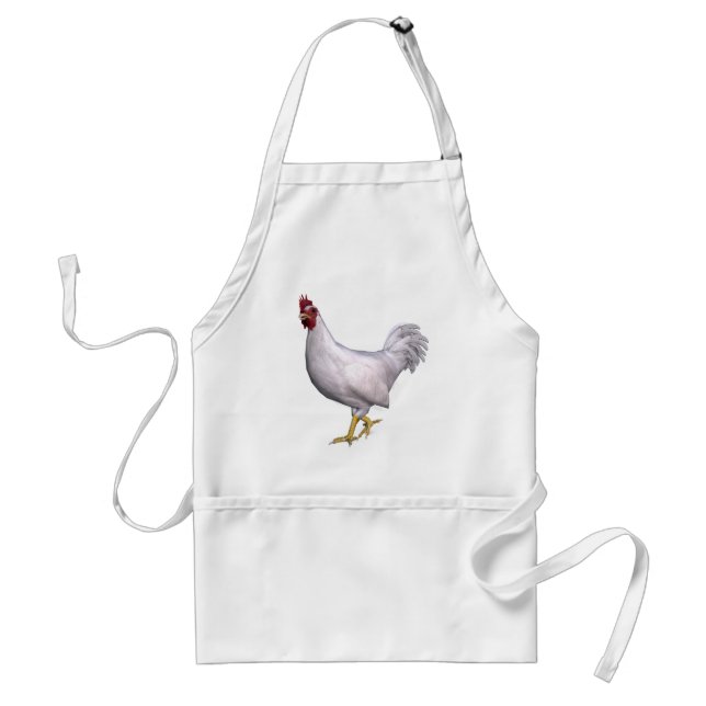 Tablier Rooster blanc (Devant)