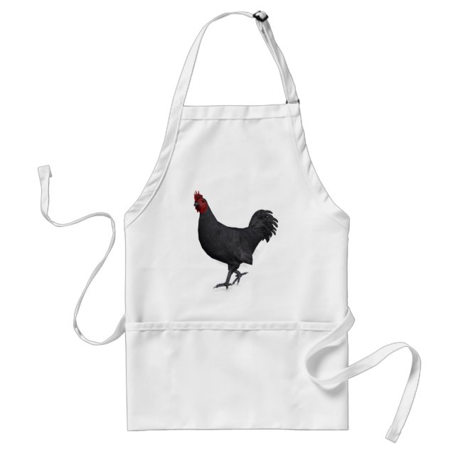 Tablier Rooster noir (Devant)